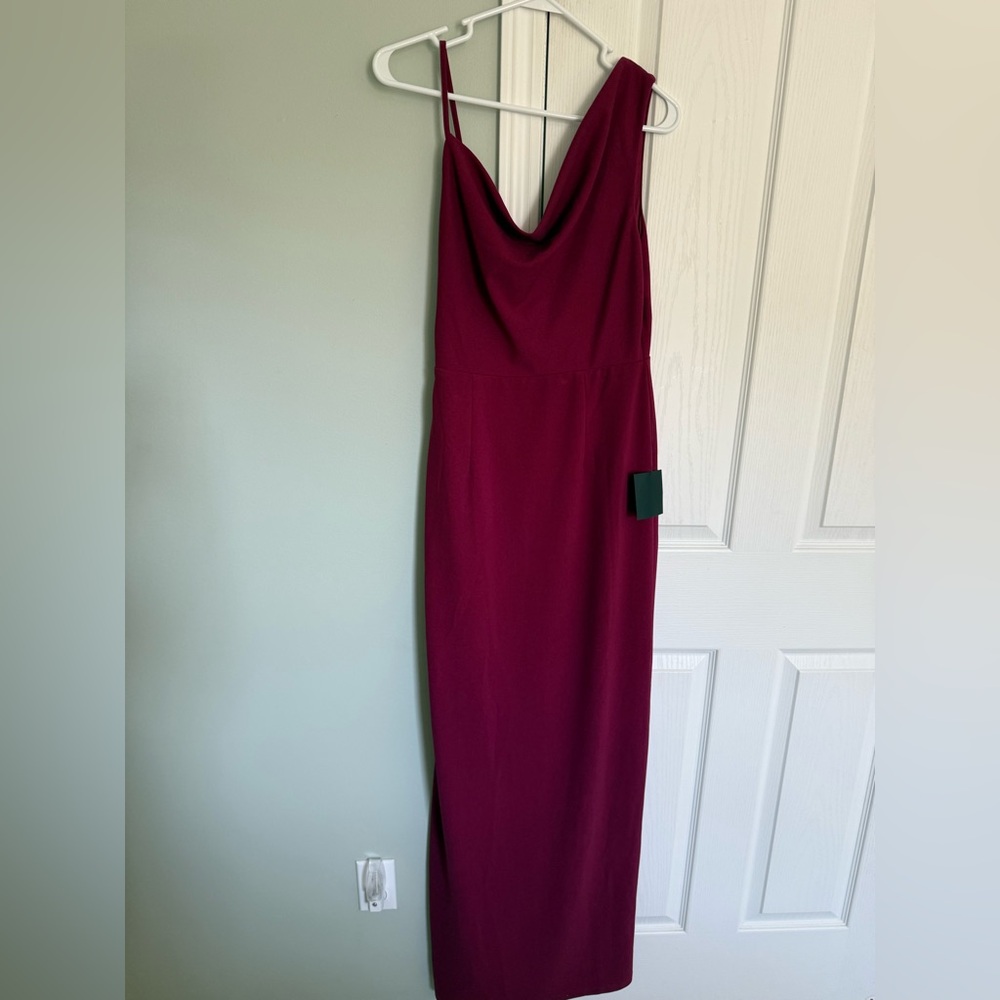 Lulus NWT Elegant Burgundy Maxi Dress - Picture 2 of 4